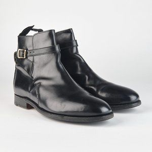 Cheaney Royal Tweed Men's Black Calf Jodhpur Boots Made in England US 10 D